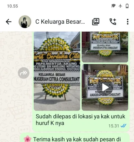 Pengiriman Papan Bunga Duka Daan Mogot