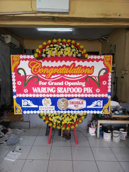 Papan Bunga Ucapan Selamat Daan Mogot