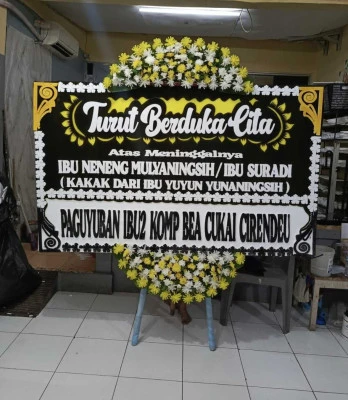 Papan Bunga di Daan Mogot